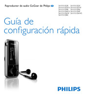 Philips GoGear  SA1MXX04WS Guía De Configuración Rápida
