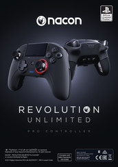 Nacon REVOLUTION Unlimited Pro Controller Manual De Instrucciones