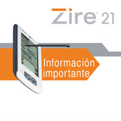 palmOne Zire 21 Información Importante