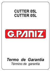 G. Paniz CUTTER 05L Instrucciones De Uso