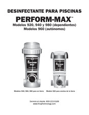 Sani king PERFORM-MAX 980 Manual Del Usuario