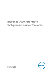 Dell P72F Configuración Y Especificaciones