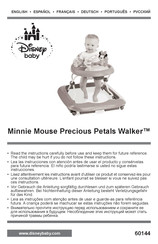 Disney baby Minnie Mouse Precious Petals Walker Manual Del Usuario