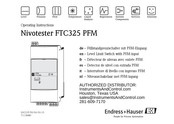 Endress+Hauser Nivotester FTC325 PFM Instrucciones De Operación