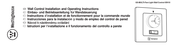 Westinghouse GS MULTI Fan Light WH 10 Instrucciones De Instalación