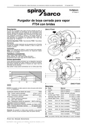 Spirax Sarco FT54 Manual De Instrucciones