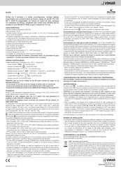 Vimar 01470 Manual De Instrucciones