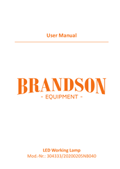 Brandson Equipment 20200205NB040 Manual De Usuario