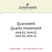 Junghans J645.31 Manual Del Usario