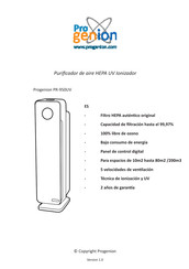 Progenion PR-950UV Manual De Instrucciones