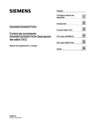 Siemens SINAMICS Manual De Programación Y Manejo