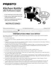 Presto Kitchen Kettle Instrucciones