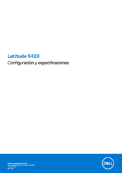 Dell Latitude 5420 Configuración Y Especificaciones