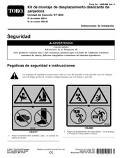 Toro RT1200 Instrucciones De Instalación