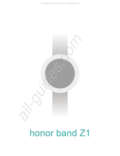 honor Band Z1 Manual De Instrucciones