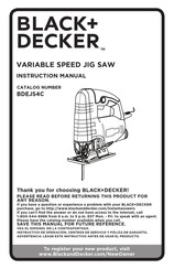 Black+Decker BDEJS4C Manual De Instrucciones