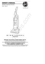 Hoover WINDTUNNEL T Serie Manual Del Propietário