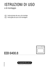 Kuppersbusch EEB 6400.8 Instrucciones De Uso Y De Montaje