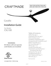 Craftmade Cavallo CVL100 Guia De Instalacion