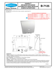 Bobrick InstaDry B-7125 Instrucciones