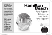 Hamilton Beach Party Popper 73310 Manual Del Usuario