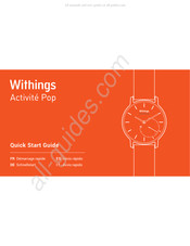 Withings Activite Pop Guia De Incio Rapido