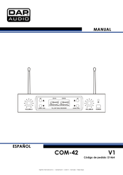 DAP Audio COM-42 Manual Del Usario