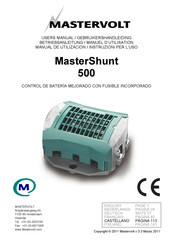 Mastervolt MasterShunt 500 Manual De Utilización