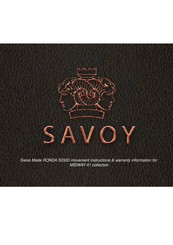 Savoy Swiss Made RONDA 5030D Manual De Instrucciones