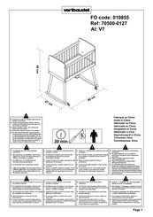 VERTBAUDET 70500-0127 Manual De Instrucciones