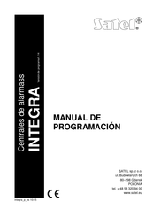 Satel INTEGRA Manual De Programación