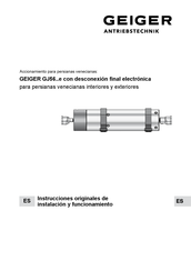 GEIGER GJ5603ke Instrucciones Originales De Instalación Y Funcionamiento