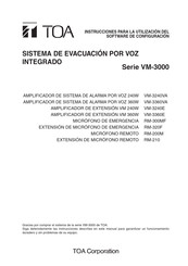 Toa VM-3240E Instrucciones Para La Utilización Del Software De Configuración