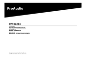 ProAudio PP107233 Manual De Instrucciones