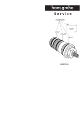 Hansgrohe 94282000 Manual De Servicio