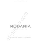 Rodania ronda CAL. 5020.B Manual De Instrucciones