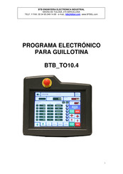 BTB BTB-SIAX TO10.4 Manual Del Usuario