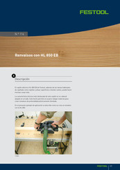 Festool HL 850 EB Manual Del Usuario