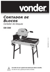 vonder CBV 2300 Manual De Instrucciones