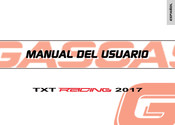 GasGas TXT RACING 2017 Manual Del Usuario