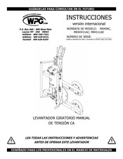 WPG MR49AC Instrucciones