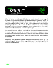 Razer Kraken Forged Edition Guia De Inicio Rapido