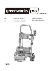 GreenWorks Pro PW18HYB Manual Del Operador