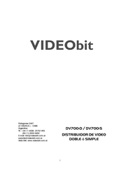 Videobit DV700-D Manual Del Usuario