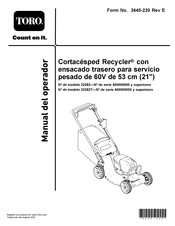 Toro 22282T Manual Del Operador