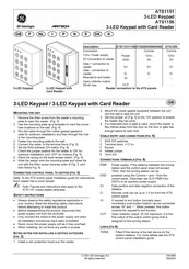 GE ARITECH ATS1156 Instrucciones De Instalación