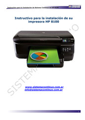 HP LaserJet 8100 Instructivo Para La Instalación
