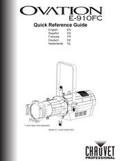 Chauvet Professional OVATION E-91OFC Guía De Referencia Rápida