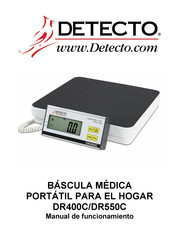 Detecto DR550C Manual De Funcionamiento