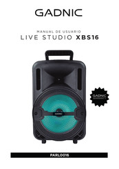 Gadnic LIVE STUDIO XBS16 Manual De Usuario